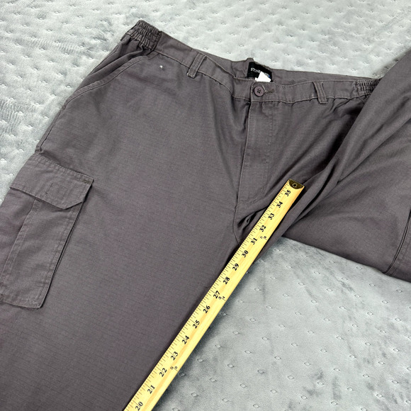 Stone Creek Pants Mens 44X30 Gray Canvas Cargo Rip Stop Gorpcore Gorp Tactical - Picture 6 of 9